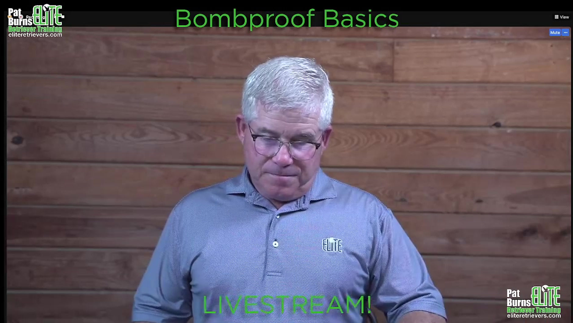Bombproof Masterclass Livestream